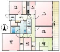 桜上水マンションの間取り