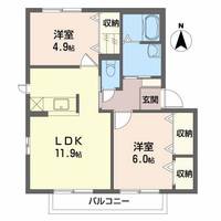 ラ・ヴィラージュ Cの間取り