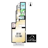 徳島県板野郡藍住町奥野字前川(アパート)の賃貸物件の間取り