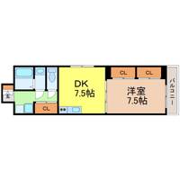 愛知県名古屋市熱田区八番1(マンション)の賃貸物件の間取り