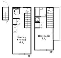 東京都中野区上高田2(アパート)の賃貸物件の間取り