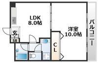大阪府大阪市東淀川区豊里7(マンション)の賃貸物件の間取り