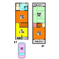 大阪府守口市金田町3(一戸建)の賃貸物件の間取り