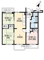 UR千葉ニュータウン高花の間取り