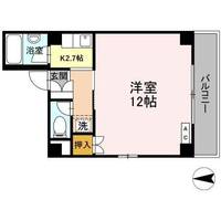 広島県広島市中区住吉町(マンション)の賃貸物件の間取り