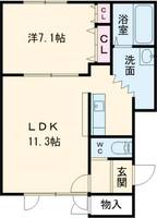 リュバーブ神居の間取り