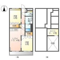 岡山県岡山市北区北長瀬本町(アパート)の賃貸物件の間取り