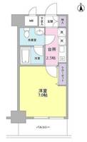 東京都港区港南3(マンション)の賃貸物件の間取り