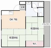 大阪府高槻市津之江町3(マンション)の賃貸物件の間取り