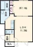物件の間取り画像