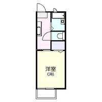 神奈川県横浜市青葉区柿の木台(アパート)の賃貸物件の間取り