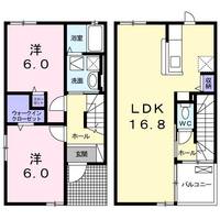 メゾネット・雅の間取り