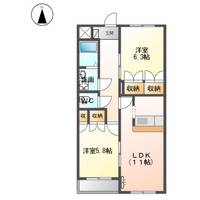 静岡県掛川市薗ケ谷(アパート)の賃貸物件の間取り