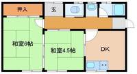 滋賀県大津市苗鹿1(一戸建)の賃貸物件の間取り
