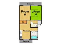 橋本マンションの間取り