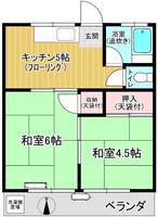 美和コーポの間取り
