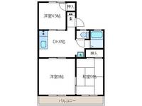 オーシャンハイツBの間取り