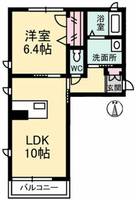 岡山県倉敷市大内(アパート)の賃貸物件の間取り