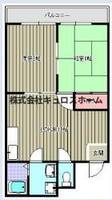 大阪府大阪市阿倍野区阪南町3(マンション)の賃貸物件の間取り