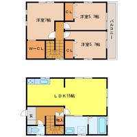三重県桑名市大字東方(一戸建)の賃貸物件の間取り