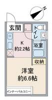イチカワアパートメンツ+アトリエの間取り