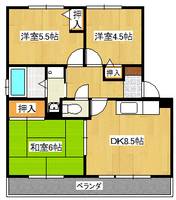 ハピーオグメントの間取り