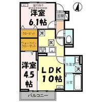 埼玉県久喜市栗原3(アパート)の賃貸物件の間取り
