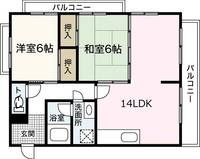 カルチェ川内NO.2の間取り