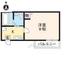 フラッティ花園ミンクの間取り