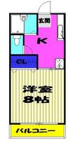 コーポ川島第6の間取り