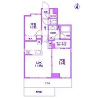 神奈川県横浜市神奈川区高島台(マンション)の賃貸物件の間取り