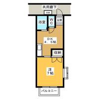 コーポ川根の間取り