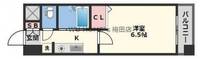大阪府大阪市北区浪花町(マンション)の賃貸物件の間取り