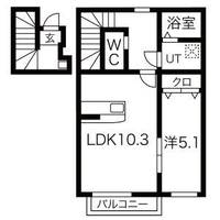 太鷲苑III(タイジュエンIII)の間取り