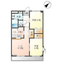 愛知県長久手市仲田(マンション)の賃貸物件の間取り