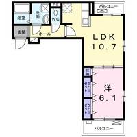 愛知県額田郡幸田町大字菱池字矢尻(アパート)の賃貸物件の間取り