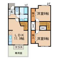 愛知県春日井市八田町8(一戸建)の賃貸物件の間取り