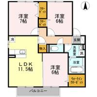 コンフォートT 2の間取り