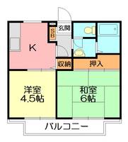 ビーラインKの間取り