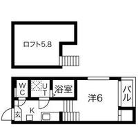愛知県名古屋市北区清水5(アパート)の賃貸物件の間取り