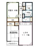 東京都中野区中央1(マンション)の賃貸物件の間取り