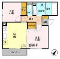 埼玉県蕨市錦町1(アパート)の賃貸物件の間取り