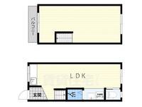 大阪府大阪市住吉区庭井1(一戸建)の賃貸物件の間取り
