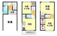 大阪府門真市深田町(一戸建)の賃貸物件の間取り