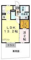 兵庫県姫路市網干区垣内西町(アパート)の賃貸物件の間取り