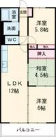 ハイツおひづかの間取り