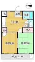 埼玉県川口市並木1(マンション)の賃貸物件の間取り