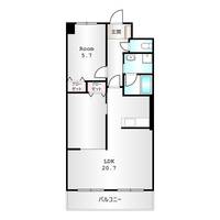 群馬県高崎市下之城町(マンション)の賃貸物件の間取り