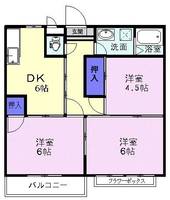 栃木県下都賀郡壬生町大字安塚(アパート)の賃貸物件の間取り