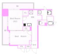 神奈川県横浜市神奈川区子安通1(マンション)の賃貸物件の間取り